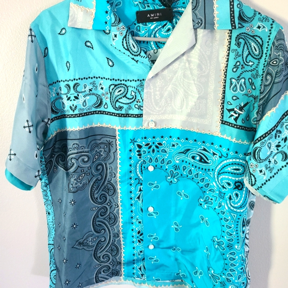 Amiri bandana reconstructed silk